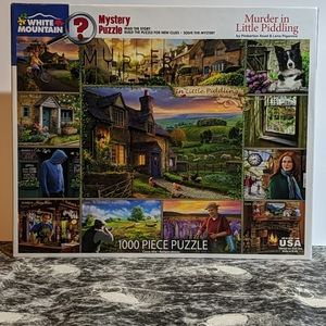 White Mountain 1000 Piece Mystery Puzzle